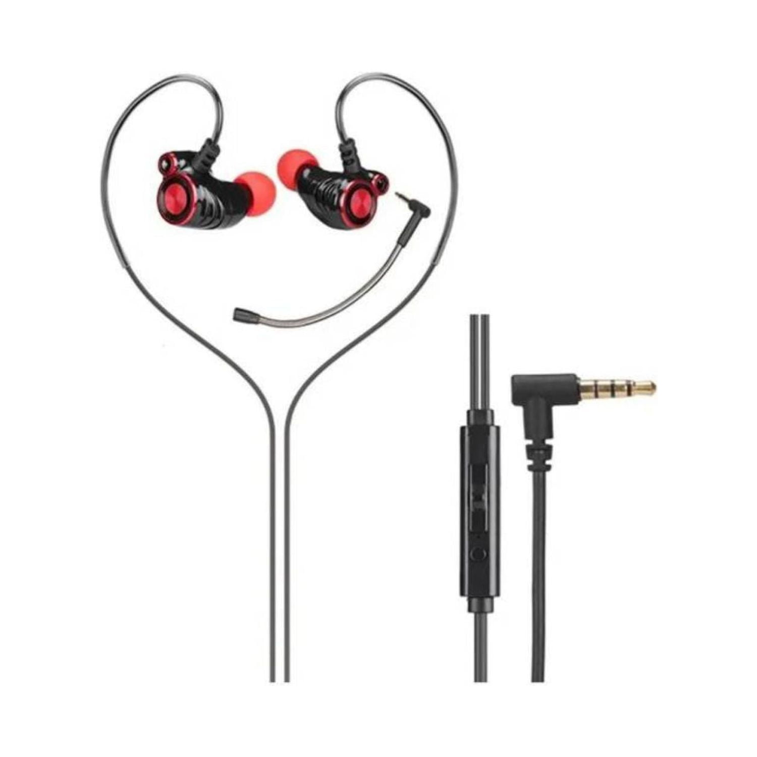 Hp - Audifono Gamer Inear Jack 3.5 Rojo Dhe-7002