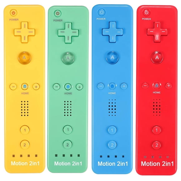 Control remoto Yosikr para Wii/Wii U con Motion Plus (paquete de 4)