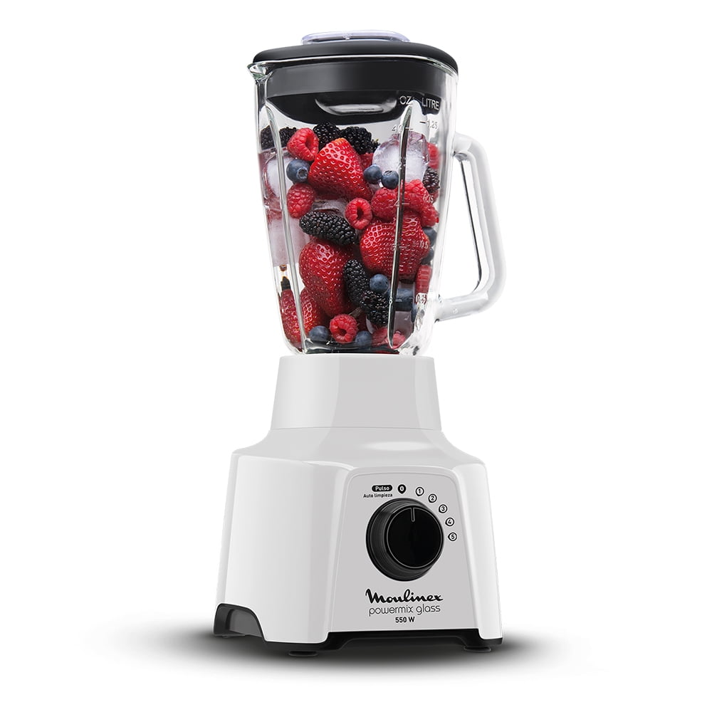 Licuadora Powermix 5v Blanco + Pulse 550w Moulinex