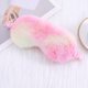 thumbnail image 5 of Máscara para dormir N-KONGJIAN 2 piezas ajustable de peluche azul/rosa, 5 of 8