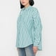 thumbnail image 3 of Blusa Mujer Camisera Rayas Verde Corona, 3 of 5