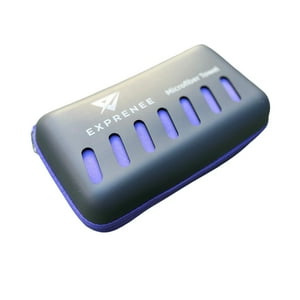 3Angeli - Toalla Microfibra Xl Purpura - Fácil Secado, Deporte, Viaje Exprenee