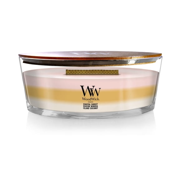 Vela aromática WoodWick Ellipse Island Getaway Trilogy 500 ml