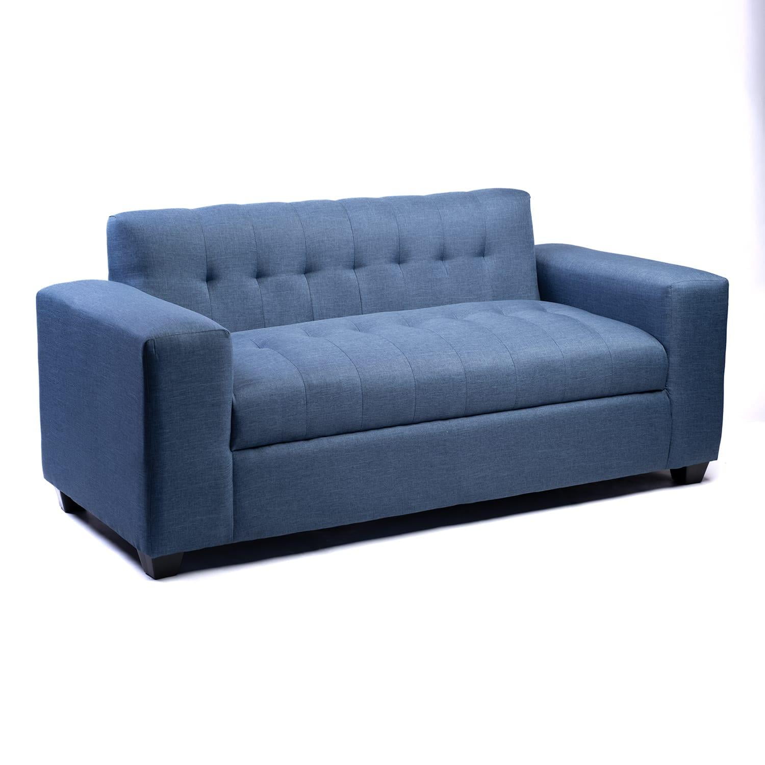 Sofa Tres Cuerpos Lino Indigo