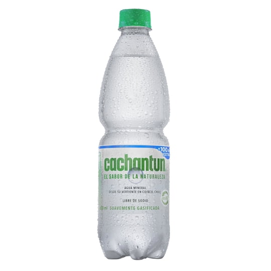 Agua Mineral Light Gas Botella 600 ml Cachantun