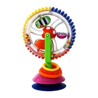 Magideal - Bandeja Giratoria Para Trona Con Ruedas, Juguete De Actividades, Regalo De Cumpleaños, Para Niños Y Niñas, Con Ventosa Y Sonajero Giratorio Para Bebés