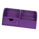 thumbnail image 3 of Decoración de escritorio caja de almacenamiento papelería organizador lápiz portalápiz púrpura, 3 of 5