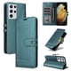 thumbnail image 1 of Premium Wallet Case for Samsung Galaxy S21 Ultra with Card Slots & Kickstand, Flip Cover Green, 1 of 6