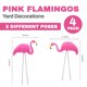 thumbnail image 3 of Decoraciones de jardín 4E's Novelty 4 flamencos rosados de 61 cm, 3 of 9