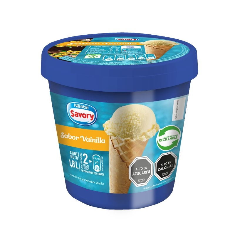 Helado Vainilla Pote 1,8 L Savory