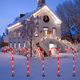 thumbnail image 2 of Set 5 Bastones De Navidad Luces Solares Navidad Jardin Hogar, 2 of 8