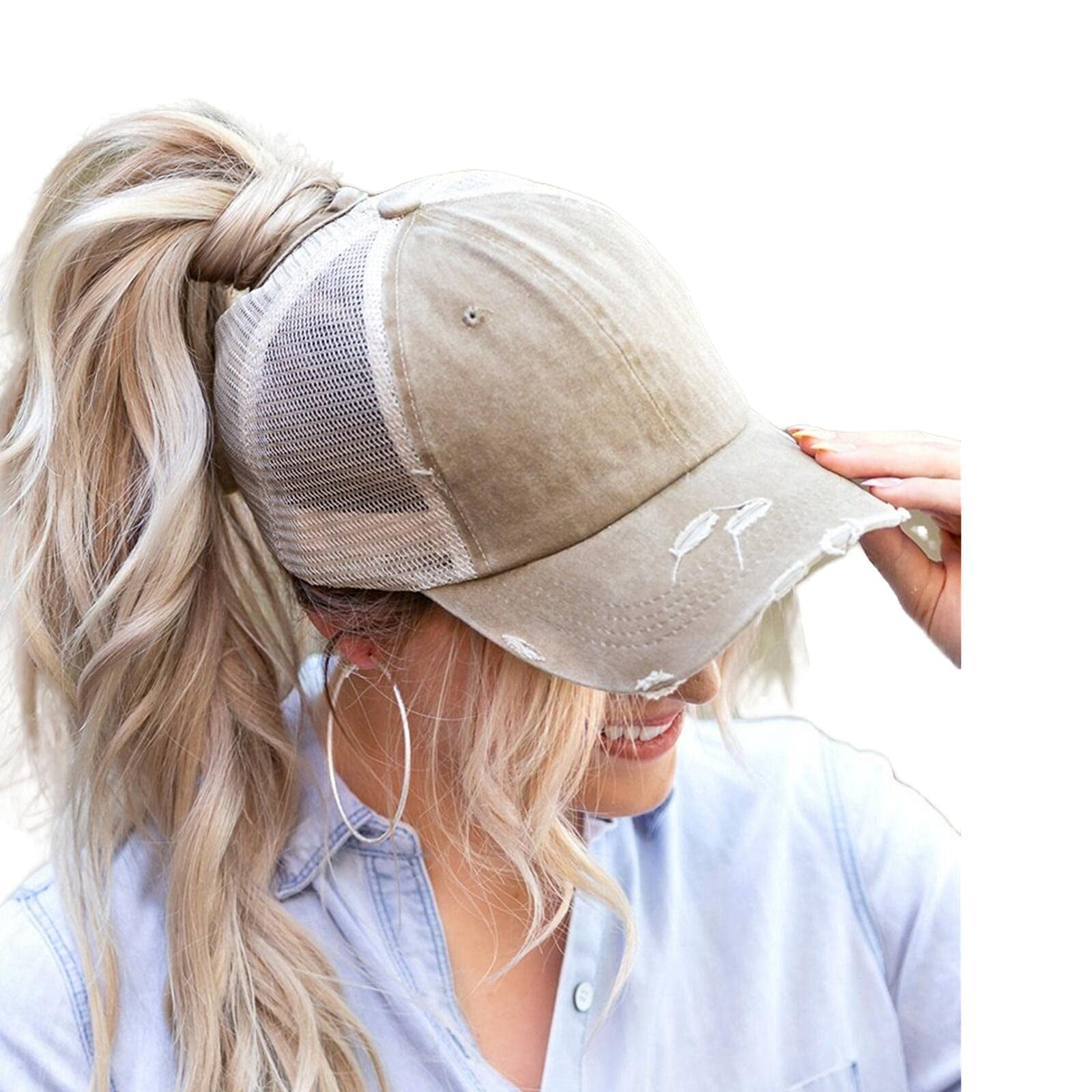 Gorra De Béisbol Promindfun De Algodón Lavado Desgastado Para Mujer