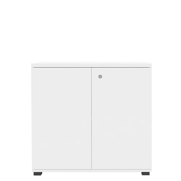 Gabinete Bajo Con Puertas 80x40x75 Wengue/Gris