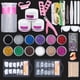 thumbnail image 1 of Kit de uñas acrílicas con purpurina y polvos acrílicos para decoración de uñas, herramientas para uñas postizas, kit profesional para uñas acrílicas, botella vacía de líquido para manicura, extensione, 1 of 6