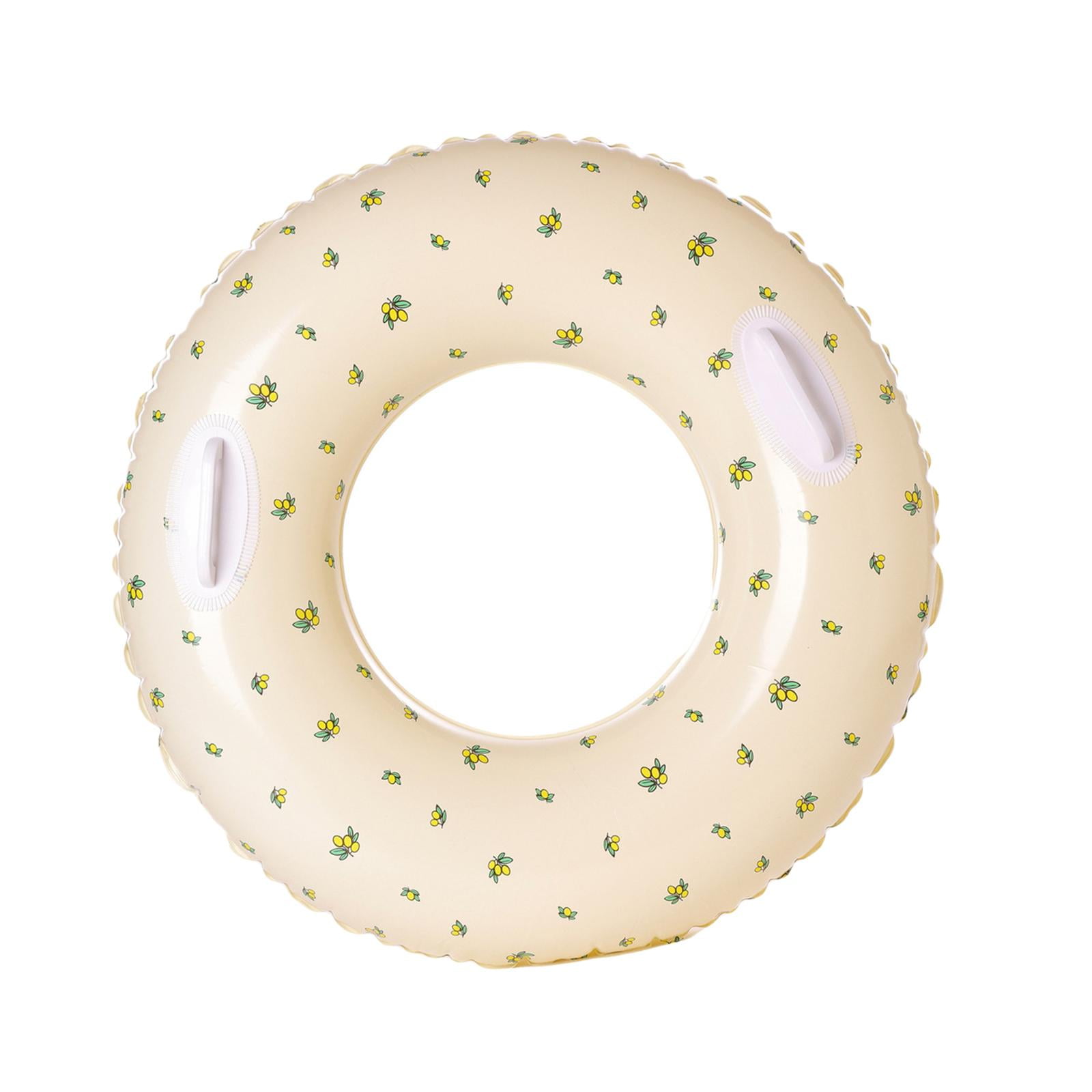 Anillo Inflable Para Piscina De Adultos Con Rayas Retro, Diámetro 90 Cm, PVC Engrosado, Flotador De Verano Para Playa Y Lago