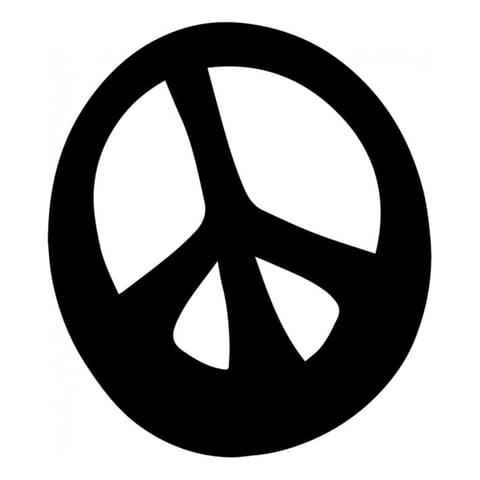 Rienda Libre Graphics - Decomural Peace Sign Religion Ws-33466