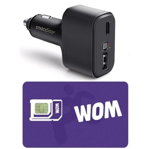 Rastreador Gps 4G Micodus Mv77G 4G Cigarette Lighter + Configuración + Sim