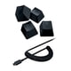 thumbnail image 1 of Razer PBT Keycap + Coiled Cable Black, 1 of 7