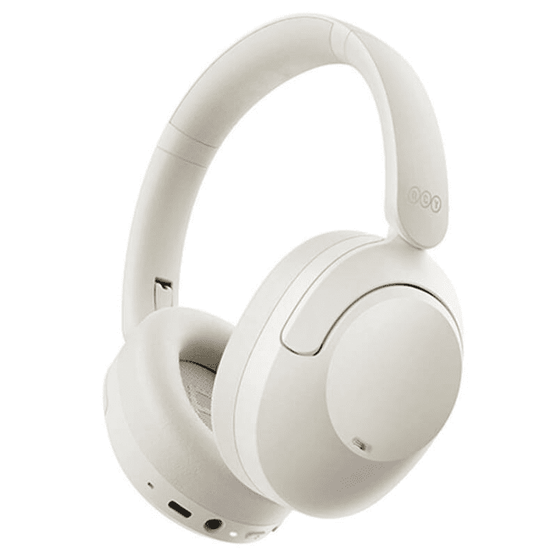 Audífonos Inalámbricos Qcy H4 Anc Activa 80h Hi-res Bt 5.3 Blanco
