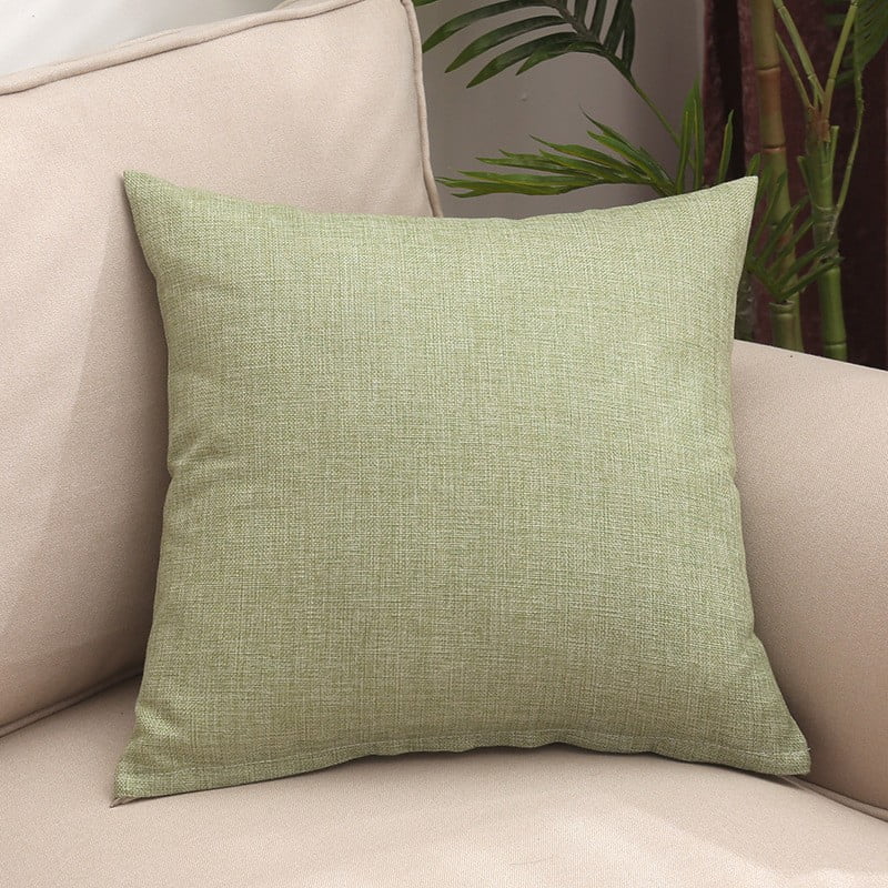 Xmhytop Almohadas Decorativas 40x40cm(2 Pieza), Cuadradas Colores Pastel, Cierre Oculto, Núcleo Incluido, Ideal Para Sofá, Recámara, Verde
