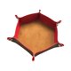 thumbnail image 5 of Bandeja Para Dados Cuero PU Estera Para Dados De Doble Cara Para Juegos De Mesa Monedas Caramelo Rojo Marrón, 5 of 5