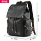 thumbnail image 1 of Leather Men Backpack, Vintage 15.6 inch Laptop Daypack, Waterproof Durable Travel Knapsack, College Leather Rucksack, 1 of 3