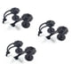 thumbnail image 1 of 6 Piezas De Plástico Negro Bodyboard Surf Leash Plugs Attachment W / Cord, 1 of 2