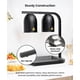 thumbnail image 5 of Lámpara térmica para alimentos SYBO DL2112 de calidad comercial, 500 W, negra, 5 of 6