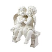 Magideal - Estatua De Pareja De Ángeles Para Amantes, Decoración Del Hogar, Dormitorio, Escultura De Querubín, Estatua De Resina De Jardín Para Navidad, Granja,