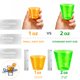 thumbnail image 4 of Vaso de chupito Stumbelina 100 uds Neón 30 ml Multicolor, 4 of 9