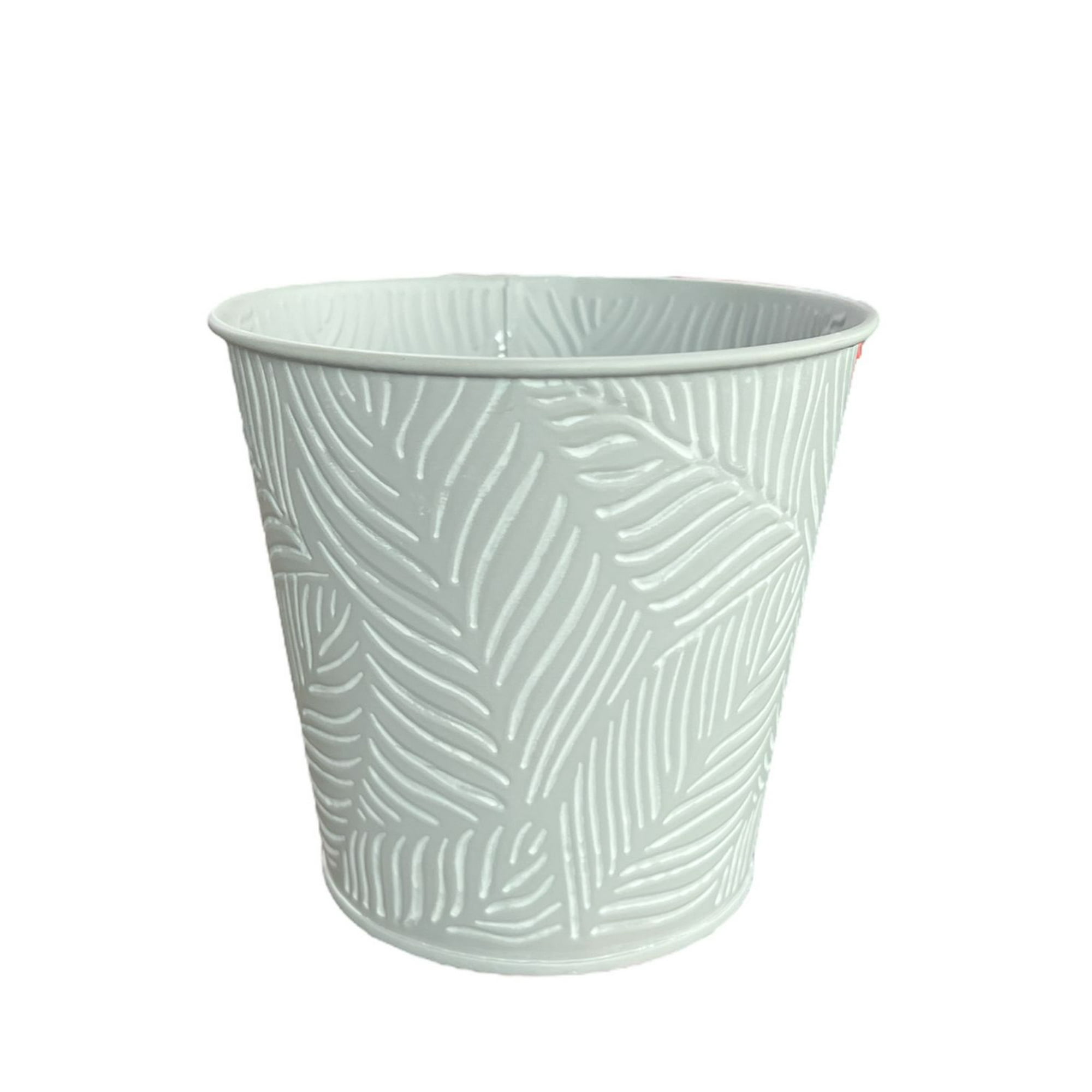 Oem - Macetero De Metal Canasto Maceta Balde Diseño Hoja 15x15cm G