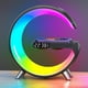 thumbnail image 1 of Soporte de Carga Inalámbrica Multifuncional para Smartphones con Altavoz de Reloj Despertador APP Luz RGB Estación de Carga Rápida, 1 of 7