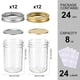 thumbnail image 2 of Tarros Mason SPANLA 240 ml 24 unidades con tapas de medio pinta, 2 of 7