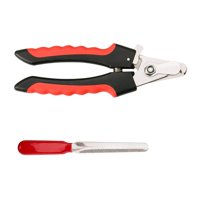 Importclick - Kit Alicate Corta Uñas Garra + Lima Mascotas