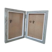 Magideal - Marco De Fotos Marco De Fotos De Madera Marco Vinculado Soporte De Exhibición De Fotos Collage De Fotos Familiares Para La Mesa De Entrada Decoración Doble Pliegue