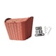 thumbnail image 3 of Cesta para bicicleta, cesta para manillar, cesta para bicicleta con tapa, extraíble, práctica cesta para guardar bicicletas, para bicicletas plegables Marrón, 3 of 5