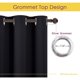 thumbnail image 3 of NICETOWN Blackout Curtains 45 Inches Long Kitchen Drapes, Black, 3 of 3