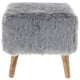 thumbnail image 3 of Pouf Kira Gris Piel Sintética 42x42x43 cm, 3 of 3