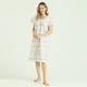thumbnail image 1 of Camisa de Dormir Tradicional Maria Blanco Estampado, 1 of 3