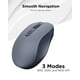 thumbnail image 5 of Ratón silencioso Bluetooth Lenovo WL300 de 5 botones 1600 DPI gris, 5 of 7