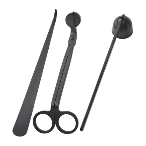 Bothyi - Juego De Accesorios Para Velas 3 En 1 Para Amantes De Las Velas De Cumpleaños, Color Negro