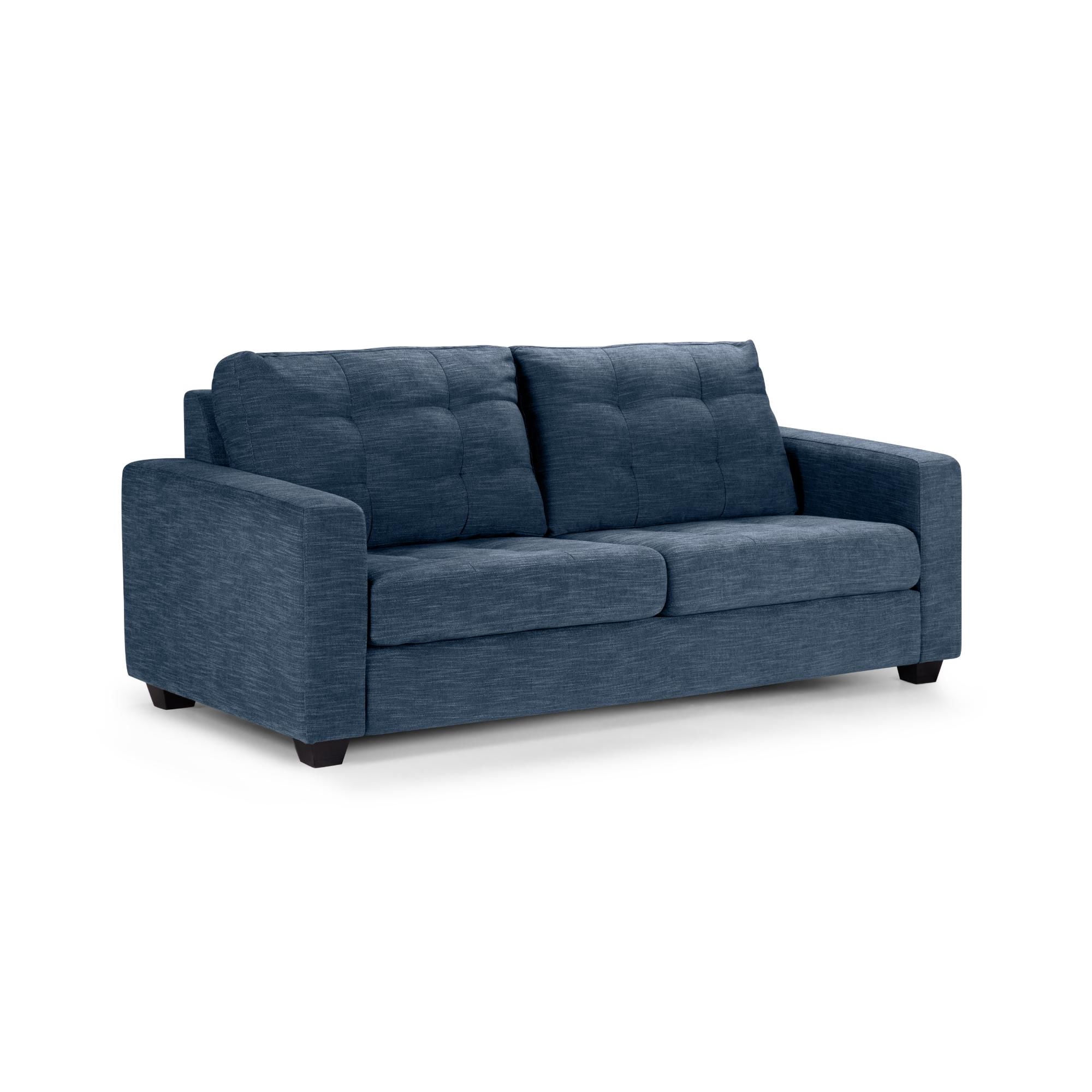 Rosen - Sofá Manet 2 Cuerpos Tela Color Indigo