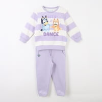 Conjunto Buzo Niña Rayas Lets Dance Morado Bingo & Bluey