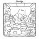 thumbnail image 3 of Libro para colorear Coco Wyo La gatita Cozy Life of Kitty, 3 of 9