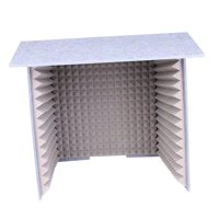 Bothyi - Cabina Insonorizada Estudio Grabación De Sonido Paneles De Espuma Cubierta Insonorizada De Escritorio Gris