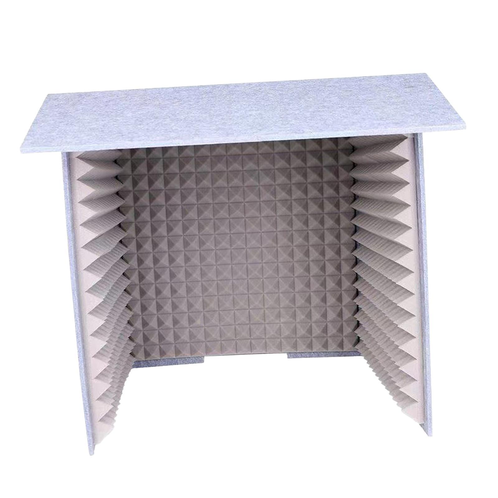 Bothyi - Cabina Insonorizada Estudio Grabación De Sonido Paneles De Espuma Cubierta Insonorizada De Escritorio Gris