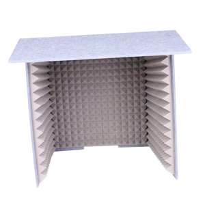 Bothyi - Cabina Insonorizada Estudio Grabación De Sonido Paneles De Espuma Cubierta Insonorizada De Escritorio Gris