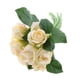 thumbnail image 3 of Atado A Mano 9 Cabezas De Rosas Artificiales Ramo De Simulación Decoración Floral Beige, 3 of 3