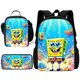 thumbnail image 1 of Cartoon cute S-spongebobS 3 pcs set Child School Backpack with Lunch Bags ,Pencil Bags ,School Bags for Boys Girls Best Gift, 1 of 3