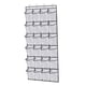 thumbnail image 4 of Organizador de zapatos colgantes Estante de almacenamiento de zapatos colgantes 24 bolsillos Accesorio plegable portátil para la pared del dormitorio , Blanco, 4 of 5